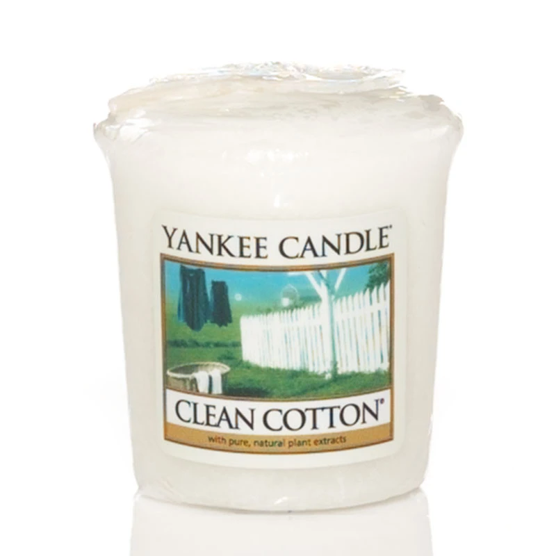 Yankee Candle Candela Sampler Clean Cotton 2 Yankee Candle Candela Sampler Clean Cotton - immagine 2