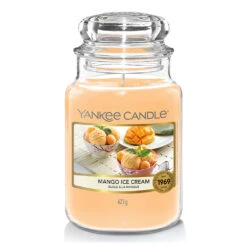 Yankee Candle Candela In Giara Grande Mango Ice Cream 150 Ore
