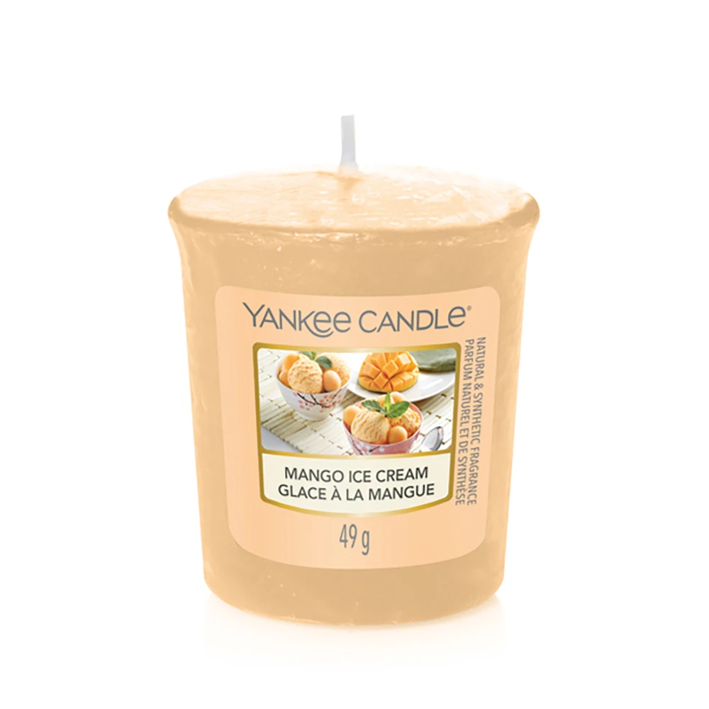 Yankee Candle Candela Sampler Mango Ice Cream 15 Ore 1 Yankee Candle Candela Sampler Mango Ice Cream 15 Ore