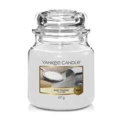 Yankee Candle Candela In Giara Media Baby Powder 75 Ore