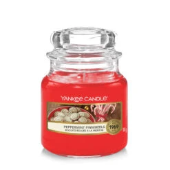 Yankee Candle Candela In Giara Piccola Peppermint Pinwheels 30 Ore