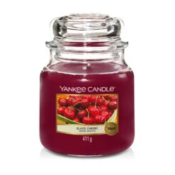 Yankee Candle Candela In Giara Media Black Cherry 75 Ore