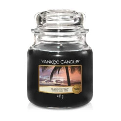 Yankee Candle Candela In Giara Media Black Coconut 75 Ore