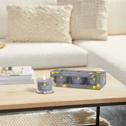 Yankee Candle Signature 3 Candele Votive In Vetro Black Tea & Lemon 10 Ore Cad. -Vendite Yankee Candle 0099774 yankee candle signature 3 candele votive in vetro black tea lemon 10 ore cad