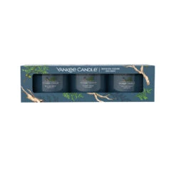 Yankee Candle Signature 3 Candele Votive In Vetro Bayside Cedar 10 Ore Cad. -Vendite Yankee Candle 0099815 yankee candle signature 3 candele votive in vetro bayside cedar 10 ore cad