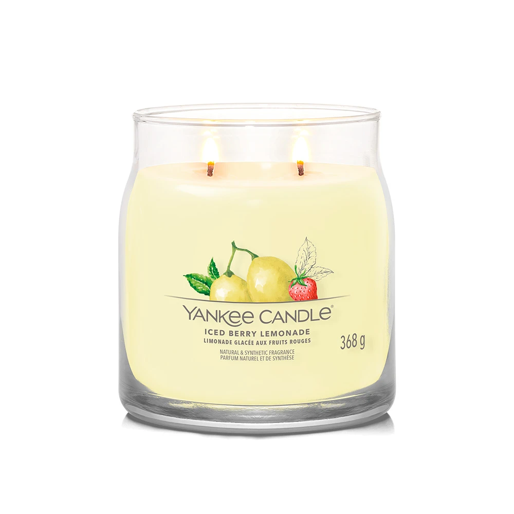 Yankee Candle Signature Candela In Giara Media Iced Berry Lemonade 50 Ore 2 Yankee Candle Signature Candela In Giara Media Iced Berry Lemonade 50 Ore - immagine 2