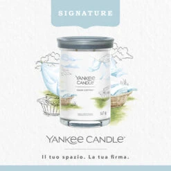 Yankee Candle Signature Candela In Tumbler Grande Clean Cotton 100 Ore -Vendite Yankee Candle 0099922 yankee candle signature candela in tumbler grande clean cotton 100 ore
