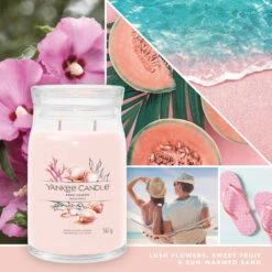 Yankee Candle Signature Candela In Giara Grande Pink Sands 90 Ore -Vendite Yankee Candle 0100000 yankee candle signature candela in giara grande pink sands 90 ore