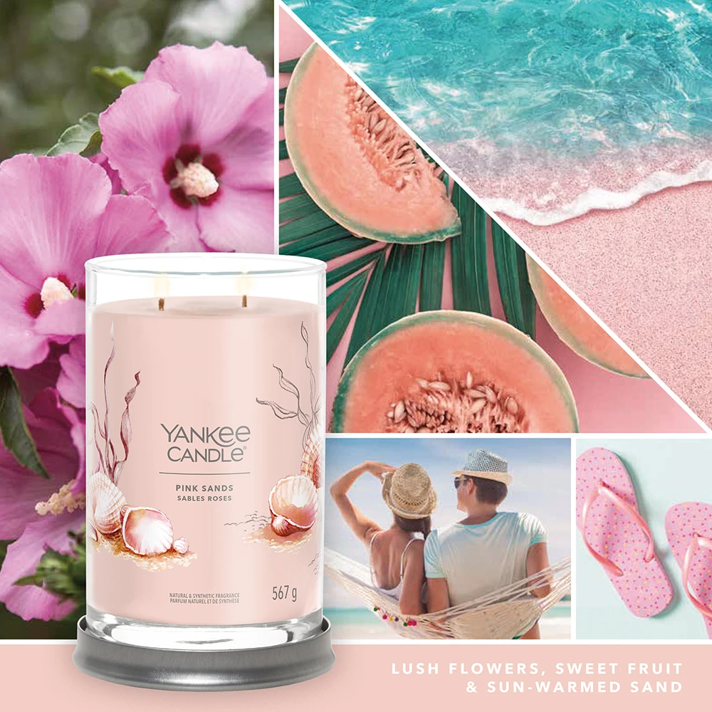 Yankee Candle Signature Candela In Tumbler Grande Pink Sands 100 Ore 3 Yankee Candle Signature Candela In Tumbler Grande Pink Sands 100 Ore - immagine 3