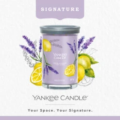 Yankee Candle Signature Candela In Tumbler Grande Lemon Lavender 100 Ore -Vendite Yankee Candle 0100022 yankee candle signature candela in tumbler grande lemon lavender 100 ore