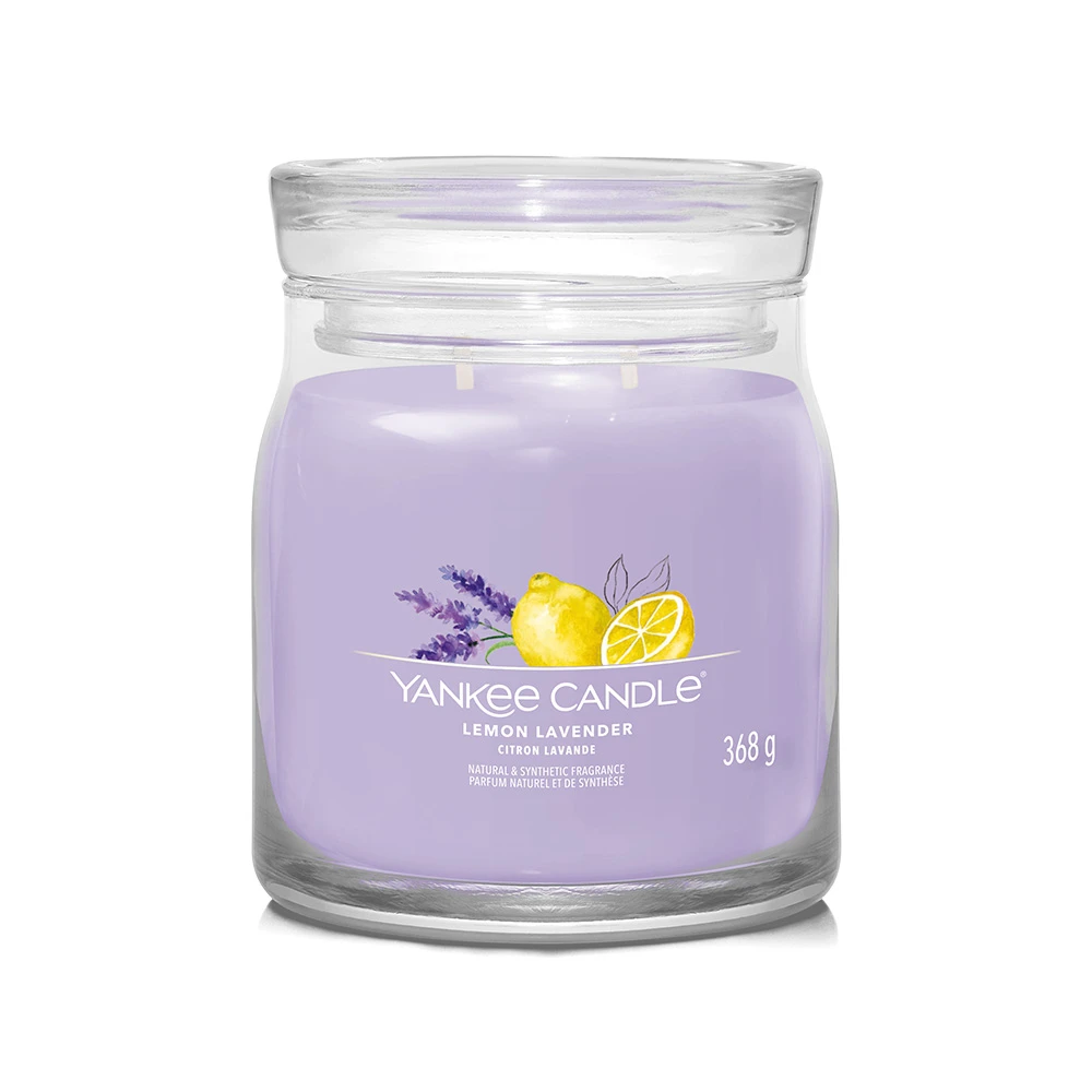 Yankee Candle Signature Candela In Giara Media Lemon Lavender 50 Ore 1 Yankee Candle Signature Candela In Giara Media Lemon Lavender 50 Ore