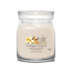 Yankee Candle Signature Candela In Giara Media Vanilla Creme Brulee 50 Ore