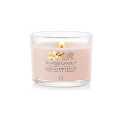 Yankee Candle Signature Candela Votiva In Vetro Vanilla Creme Brulee 10 Ore