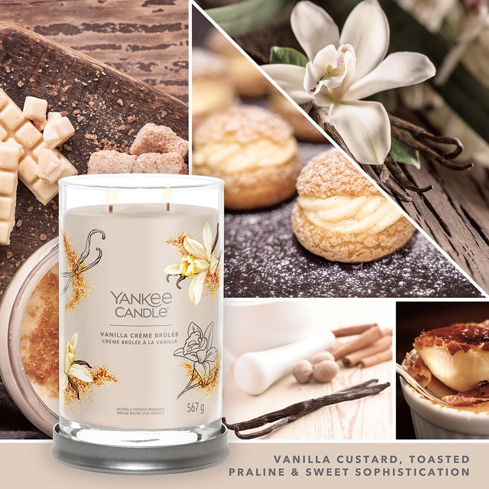Yankee Candle Signature Candela In Tumbler Grande Vanilla Creme Brulee 100 Ore 3 Yankee Candle Signature Candela In Tumbler Grande Vanilla Creme Brulee 100 Ore - immagine 3
