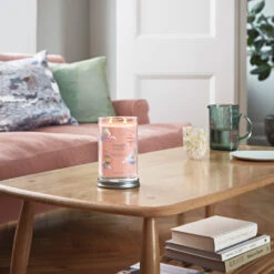 Yankee Candle Signature Candela In Tumbler Grande Watercolour Skies 100 Ore -Vendite Yankee Candle 0100271 yankee candle signature candela in tumbler grande watercolour skies 100 ore