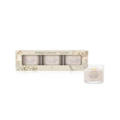 Yankee Candle Signature 3 Candele Votive In Vetro Warm Cashmere 10 Ore Cad. -Vendite Yankee Candle 0100285 yankee candle signature 3 candele votive in vetro warm cashmere 10 ore cad