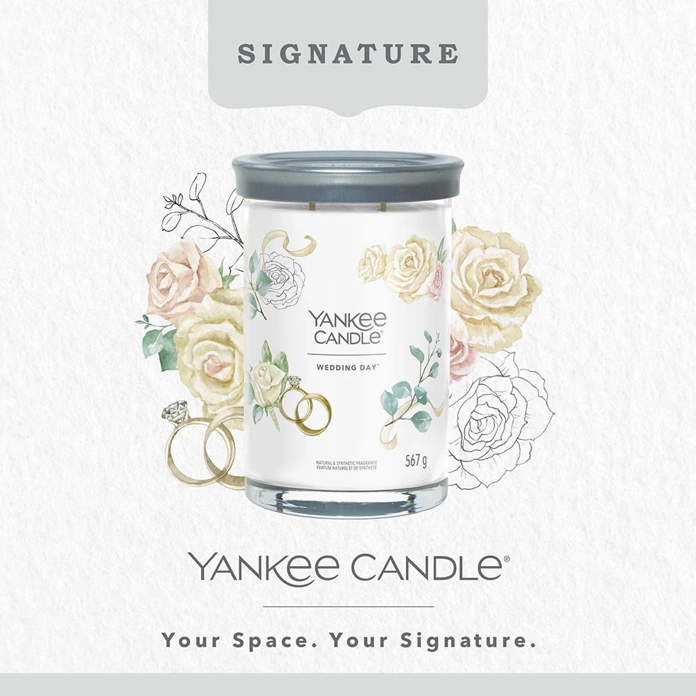 Yankee Candle Signature Candela In Tumbler Grande Wedding Day 100 Ore 2 Yankee Candle Signature Candela In Tumbler Grande Wedding Day 100 Ore - immagine 2
