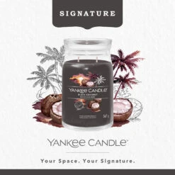 Yankee Candle Signature Candela In Giara Grande Black Coconut 90 Ore -Vendite Yankee Candle 0100341 yankee candle signature candela in giara grande black coconut 90 ore