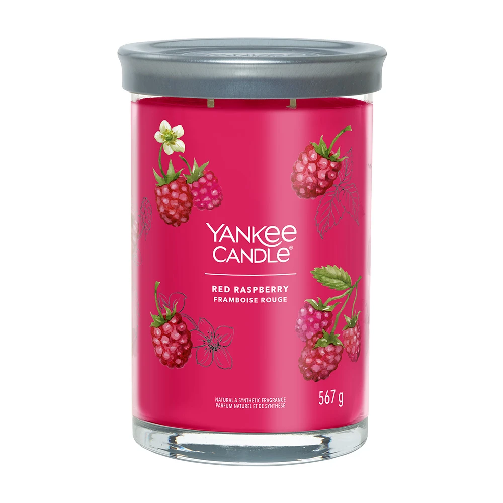 Yankee Candle Signature Candela In Tumbler Grande Red Raspberry 100 Ore 1 Yankee Candle Signature Candela In Tumbler Grande Red Raspberry 100 Ore