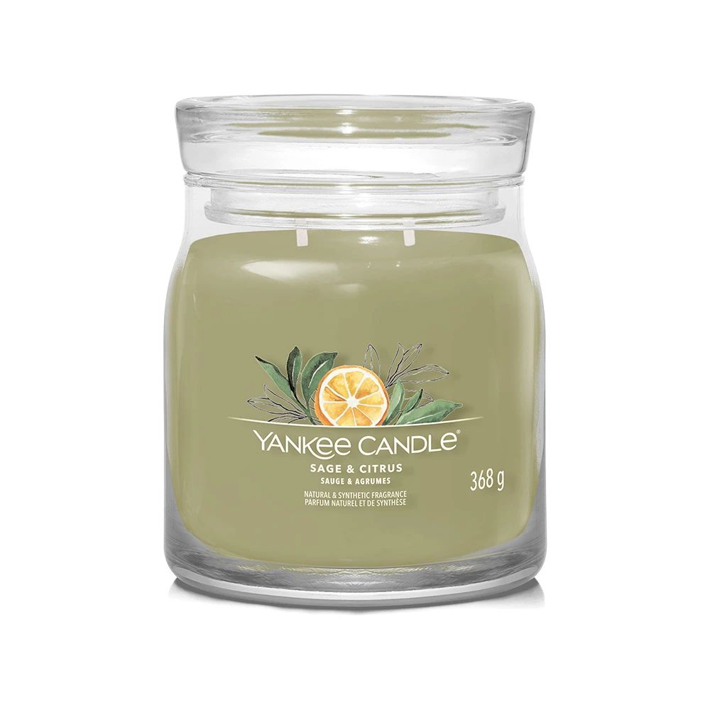 Yankee Candle Signature Candela In Giara Media Sage & Citrus 50 Ore 1 Yankee Candle Signature Candela In Giara Media Sage & Citrus 50 Ore