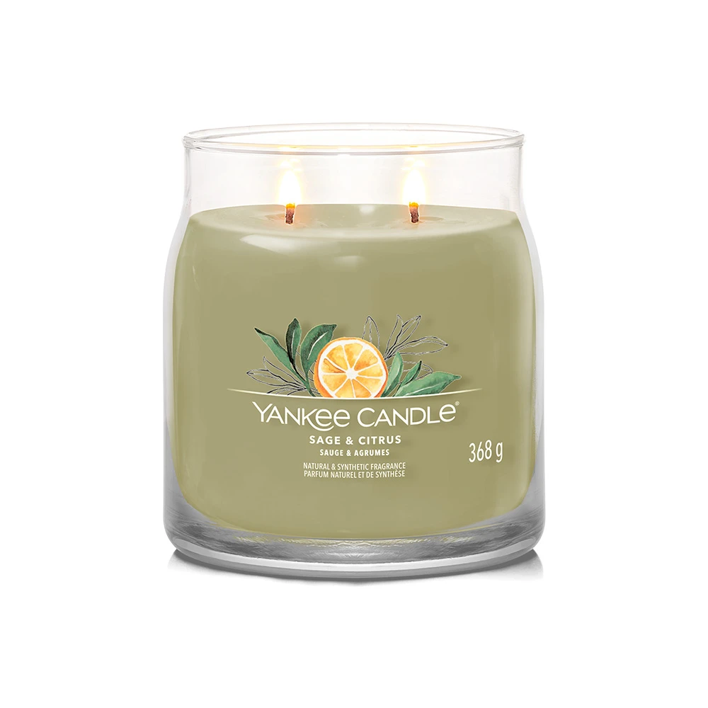 Yankee Candle Signature Candela In Giara Media Sage & Citrus 50 Ore 2 Yankee Candle Signature Candela In Giara Media Sage & Citrus 50 Ore - immagine 2