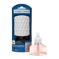 Yankee Candle Diffusore Elettrico Scent Plug Organic Pattern Con Fragranza Pink Sands 30 Giorni